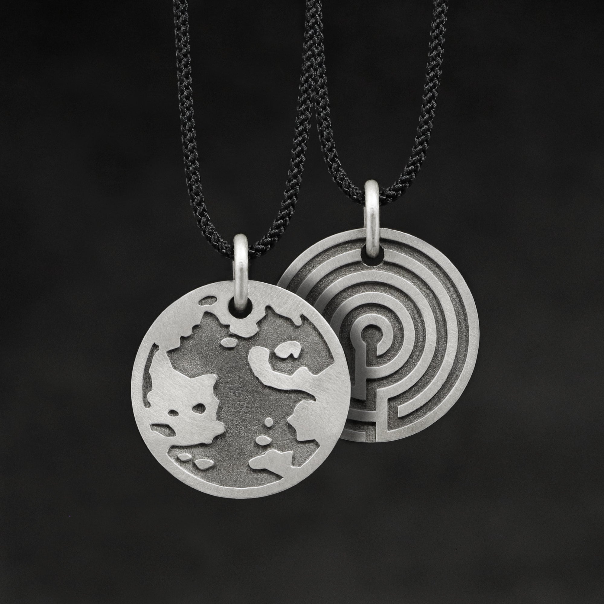 Big Journey with Cord - Sterling Silver, Superior Japanese Nylon Cord