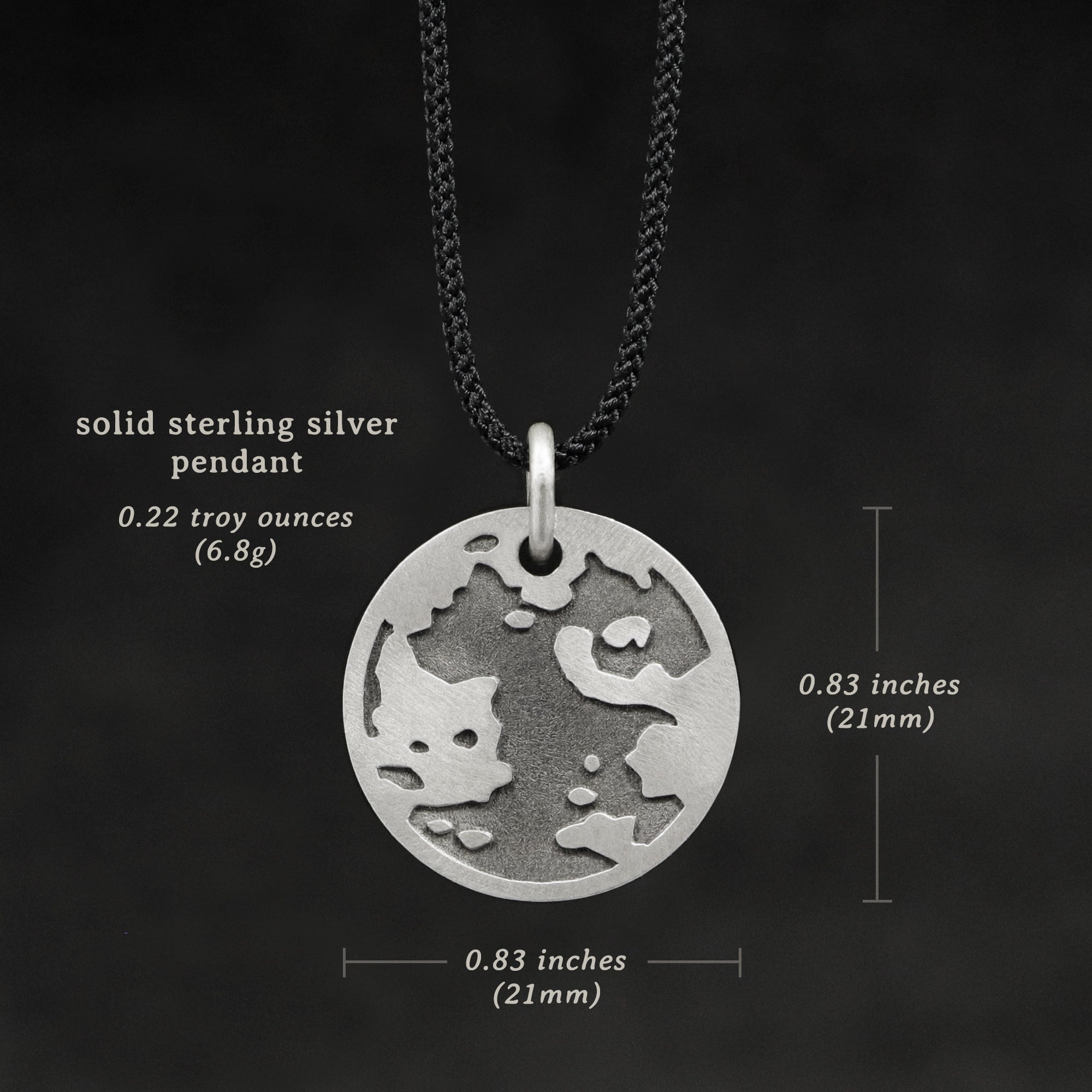 Big Journey with Cord - Sterling Silver, Superior Japanese Nylon Cord