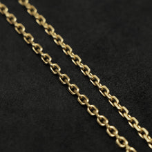 Load image into Gallery viewer, Chain closeup of Journey 18K Yellow Gold with endless loop necklace by Caps Brothers
