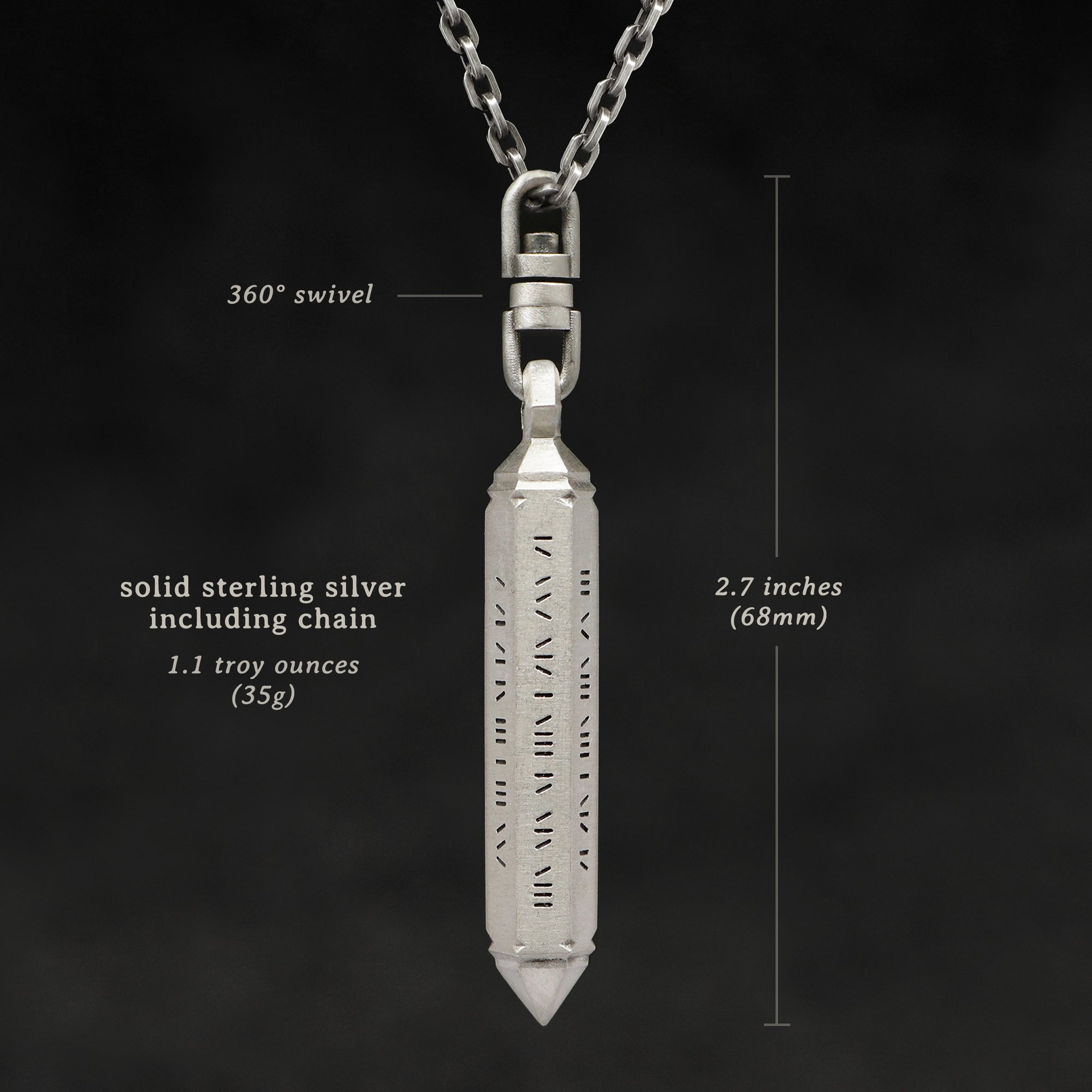 Power in Sterling Silver | Necklace by Caps Brothers